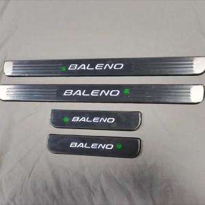 4 Pcs Set stainless steel Wireless Led Door Sill plates For Baleno