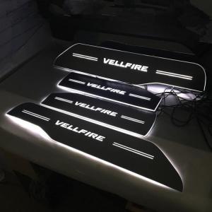 Moving led door sill plates for vellfire alphard 2018-2022