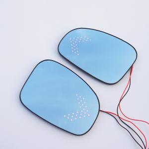 anti glare Side Rearview Mirror Blue Glass Lens with LED arrow indicator for toyota REIZ WISH