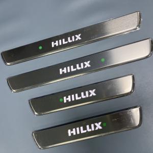 OEM wireless led door sill scuff plates for toyota Hilux